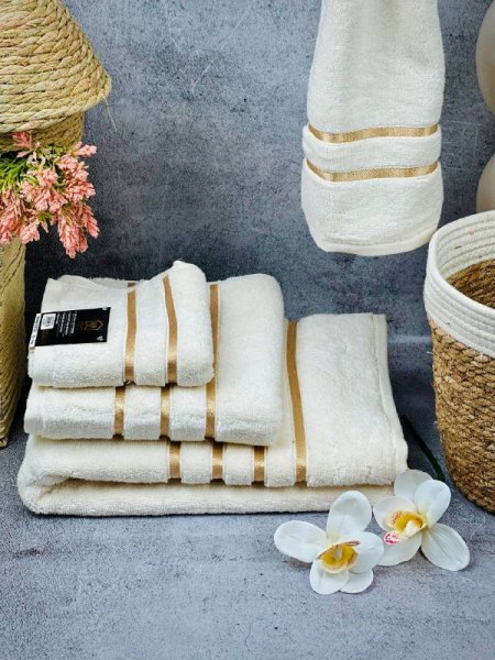 طقم مناشف 3 قطع CRAWN ثقيل جدا